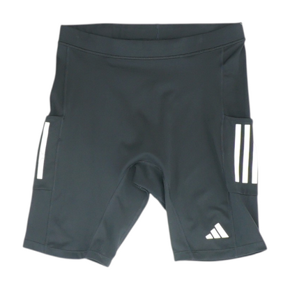 Black Solid Active Shorts