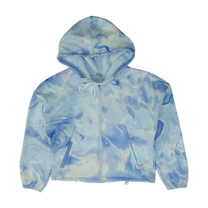 Blue Abstract Active Jacket