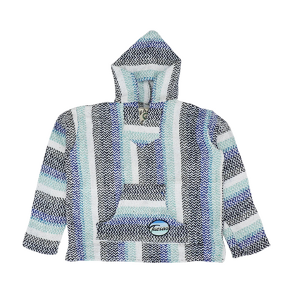Blue Striped Hoodie Pullover