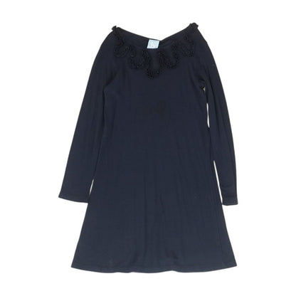 Navy Solid Dress