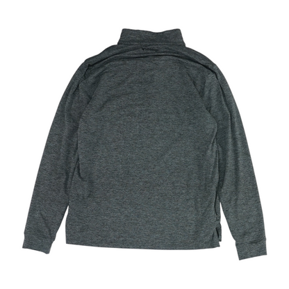 Gray Solid 1/4 Zip Pullover