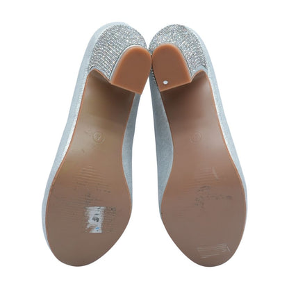 Spark Studded Silver Flats