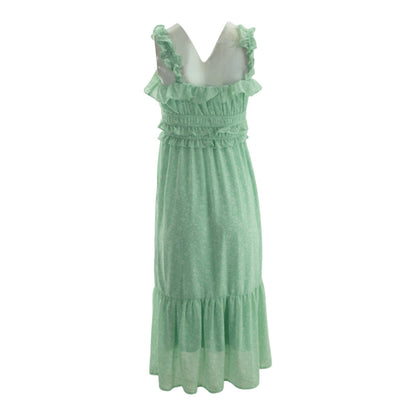Green Floral Midi Dress