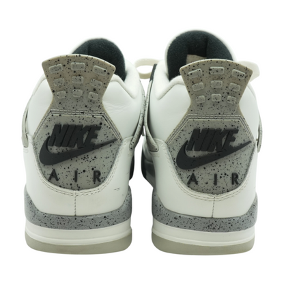 Air Jordan 4 Retro White Cement Mid-Top Athletic Shoes