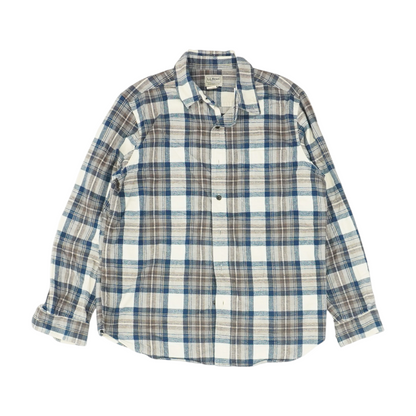 Blue Plaid Flannel Button Down