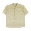 Tan Solid Short Sleeve Button Down