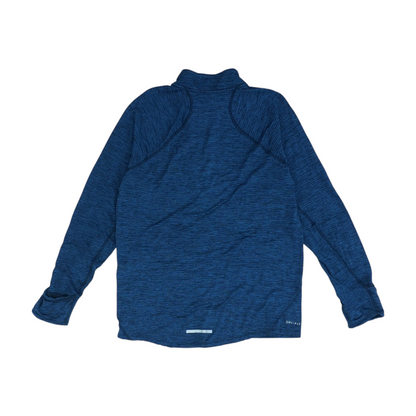 Blue Color Block 1/4 Zip Pullover