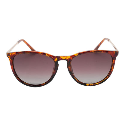 Tortoise Drew Round Sunglasses