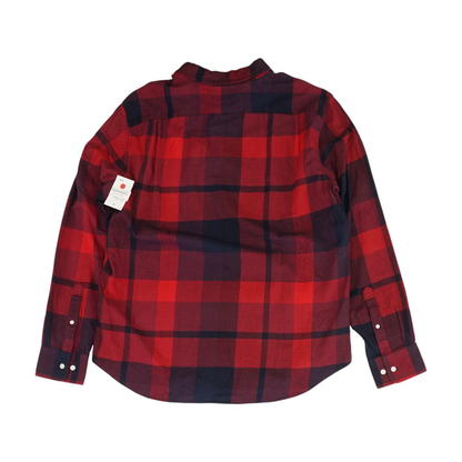 Red Plaid Flannel Button Down