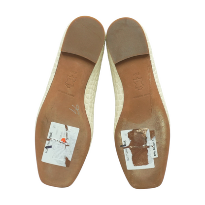 Ivory Slip-On Flats