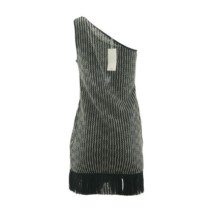 Black Striped Mini Dress