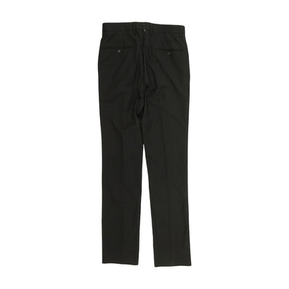 Black Solid Dress Pants