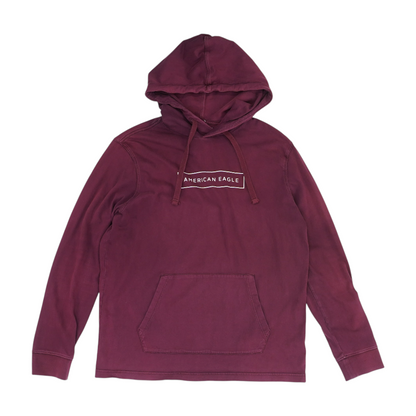 Maroon Solid Hoodie Pullover
