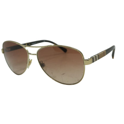Gold Aviator Sunglasses