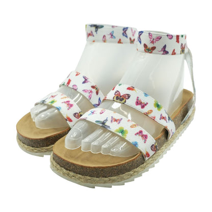 Kimmie Platform White Sandals