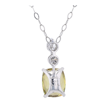 1 1/2 ctw Platinum Sphene Pendant Necklace