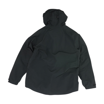 Black Solid Rain Jacket