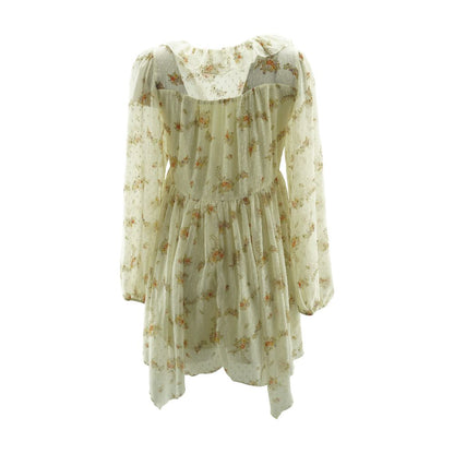 Ivory Floral Mini Dress