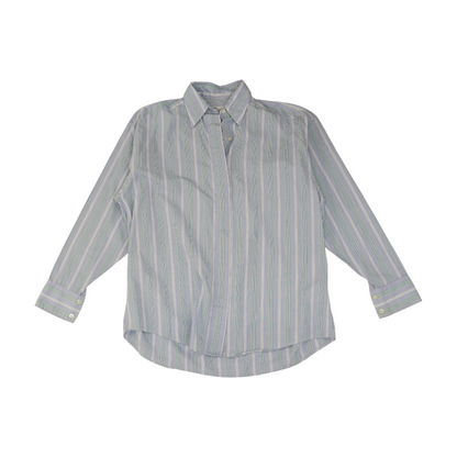 Blue Striped Long Sleeve Button Down
