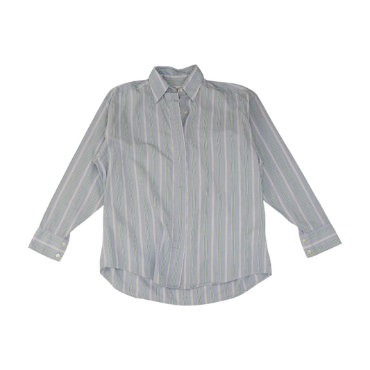 Blue Striped Long Sleeve Button Down