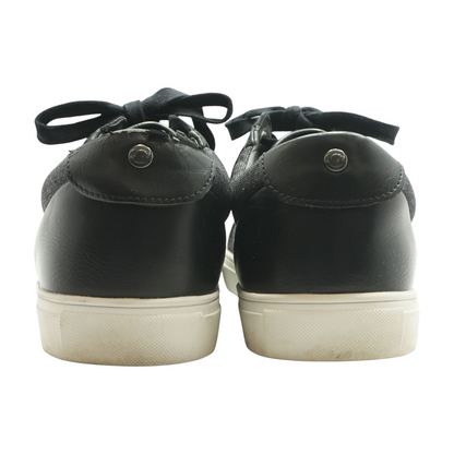 Black Lace-Up Casual Shoes