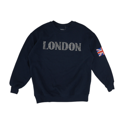 Navy Solid Hoodie Pullover