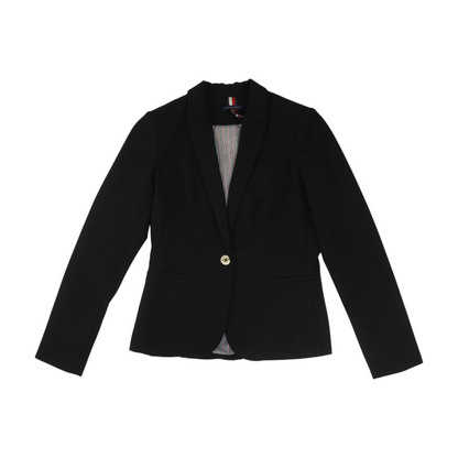 Black Solid Blazer