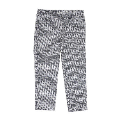 Navy Geometric Dress Pants