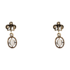 14K Yellow Gold Opal Drop Earrings – Image 1
