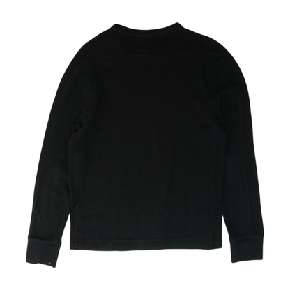 Black Solid Pullover Sweater