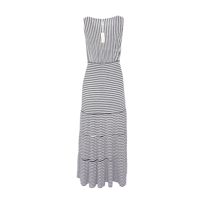 Black Striped Maxi Dress