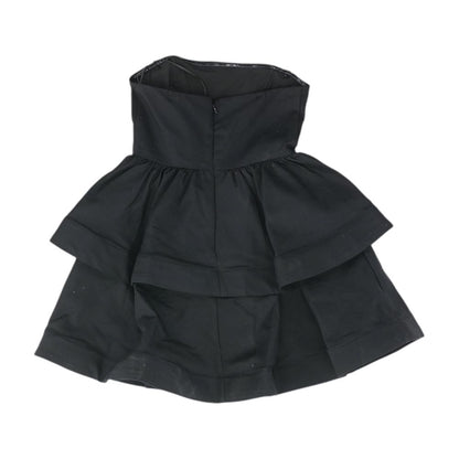 Black Solid Mini Dress