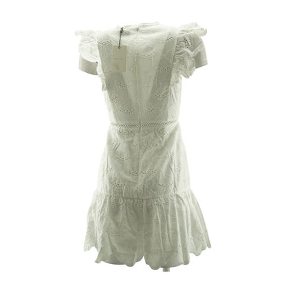 White Eyelet Mini Dress
