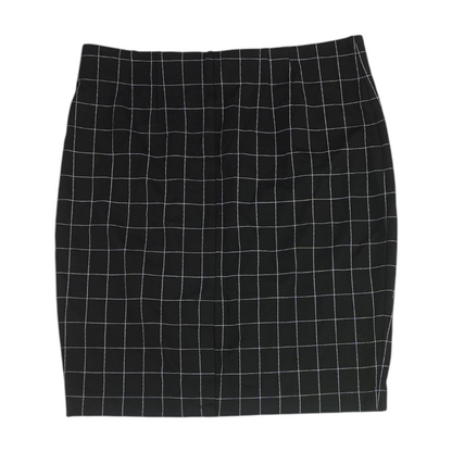 Black Check Mini Skirt