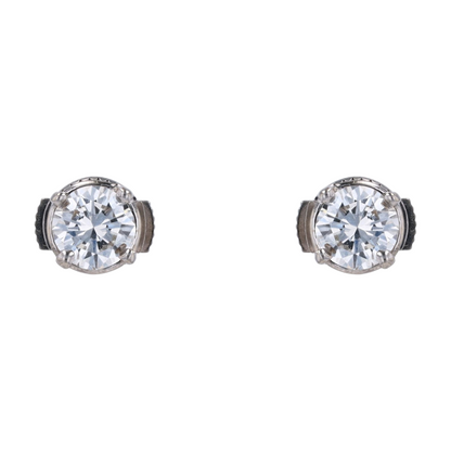 1 ctw 14K White Gold Diamond Stud Earrings