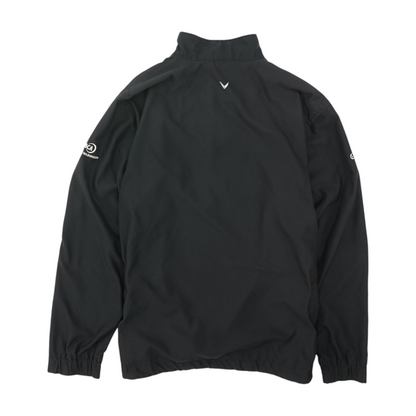 Black Solid 1/4 Zip Pullover