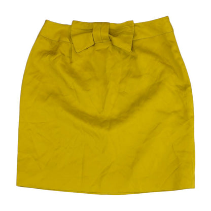 Green Solid Mini Skirt