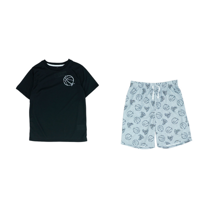 Black Short Sleeve Set