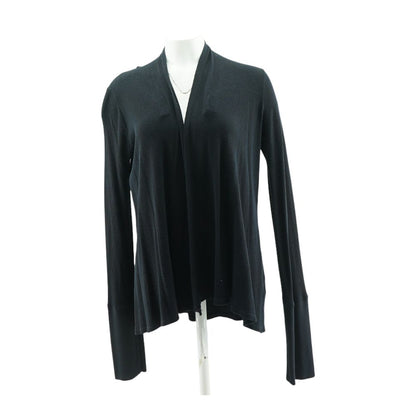 Black Solid Cardigan Sweater