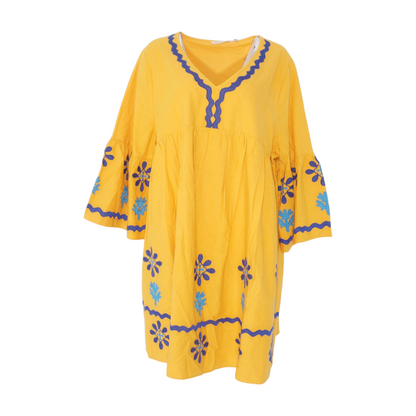 Yellow Plus Mini Dress