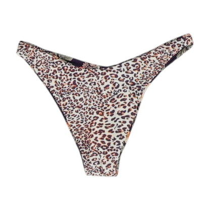Purple Animal Print Swim Bottom