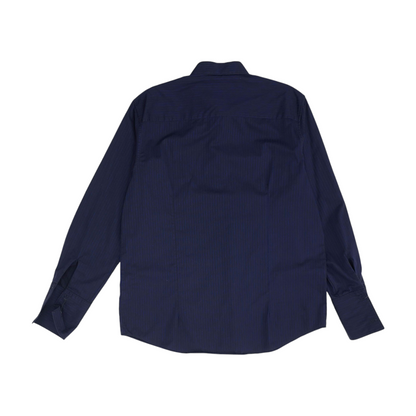 Purple Striped Long Sleeve Button Down