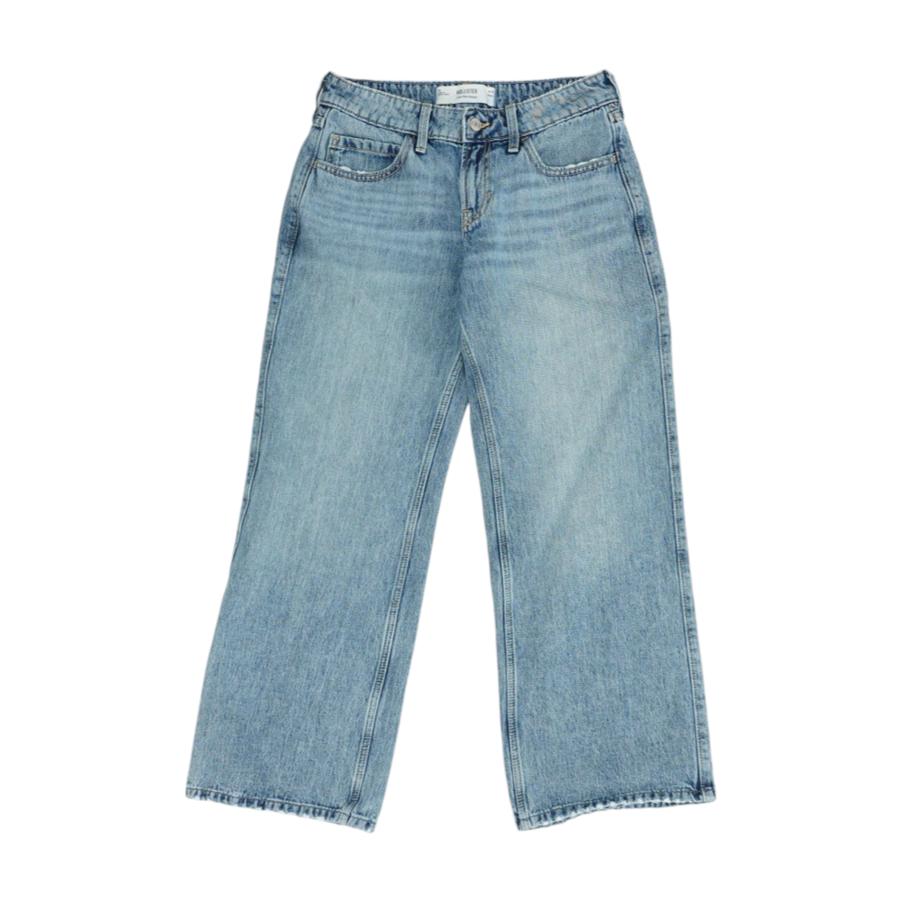 Blue Short Relaxed Jeans