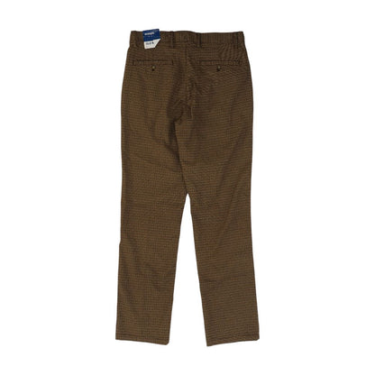 Tan Houndstooth Chino Pants