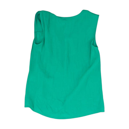 Green Solid Sleeveless Blouse