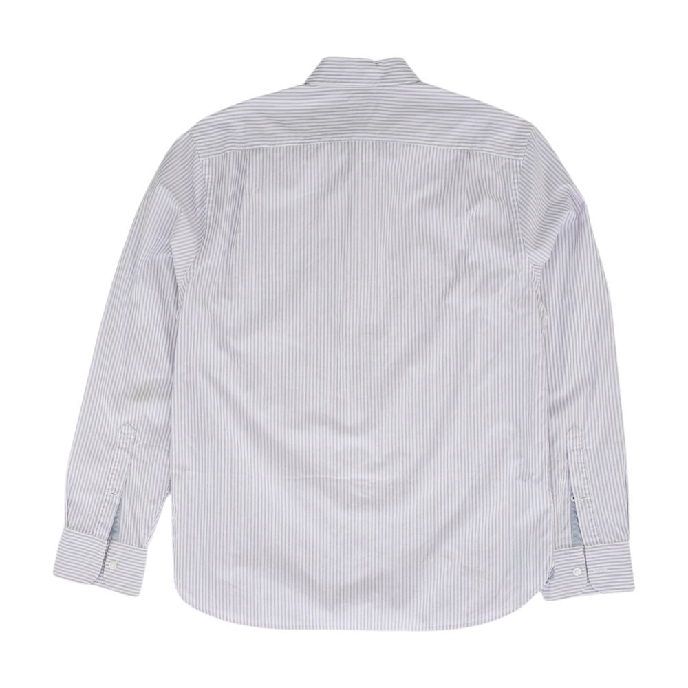 Purple Striped Long Sleeve Button Down