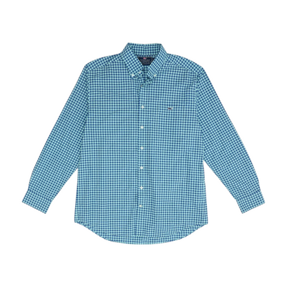Blue Check Long Sleeve Button Down