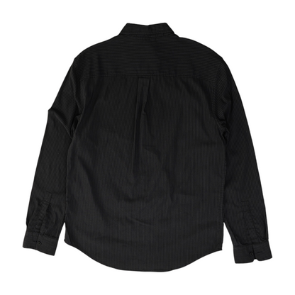 Charcoal Striped Long Sleeve Button Down