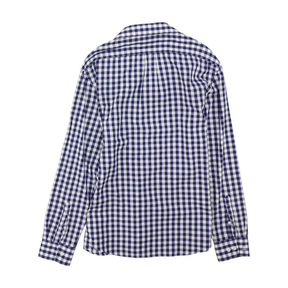 Blue Check Long Sleeve Button Down