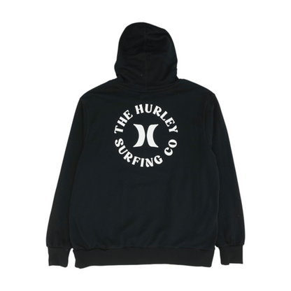 Black Solid Hoodie Pullover